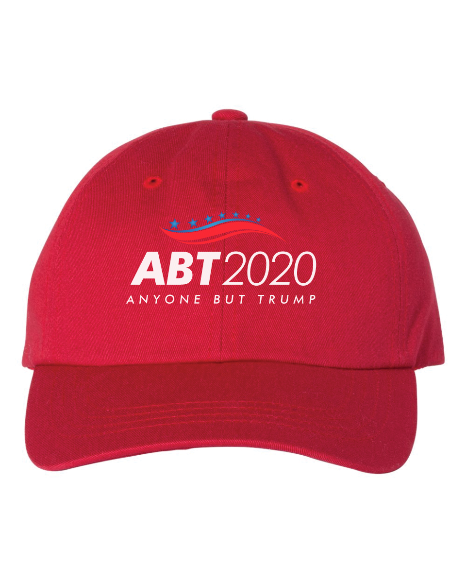 ABT Logo Cap - Red - A.B.T. | Anyone But Trump 2020 | Get to Know All ...
