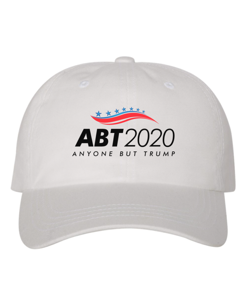 ABT Logo Cap - White - A.B.T. | Anyone But Trump 2020 | Get to Know All ...